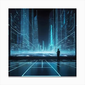 Futuristic City 22 Canvas Print