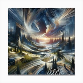 Abstract Cityscape 3 Canvas Print