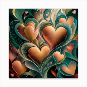 Hearts Of Love Canvas Print