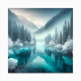 Winter Landscape - Winter Stock Videos & Royalty-Free Footage Canvas Print