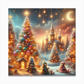 Christmas Night Canvas Print