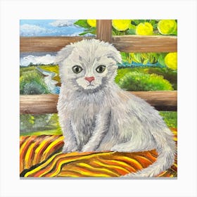 British Shorthair Kitten Canvas Print