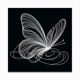 Butterfly Light Trace IV Canvas Print