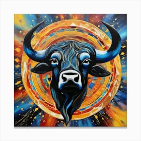 Bull Head Canvas Print