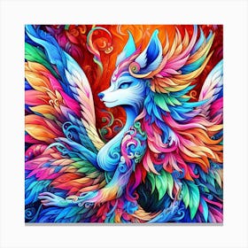 Colorful Fox Canvas Print