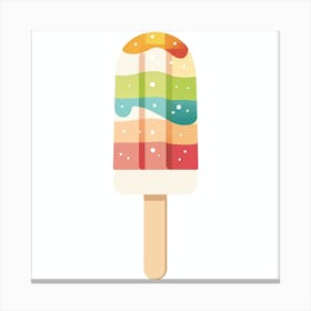 Rainbow Ice Cream Canvas Print