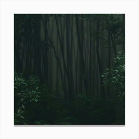 Girl In The Forest Canvas Print