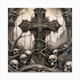 Gothic Cross 2 Canvas Print