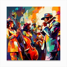 Jazz Musicians 8 Canvas Print