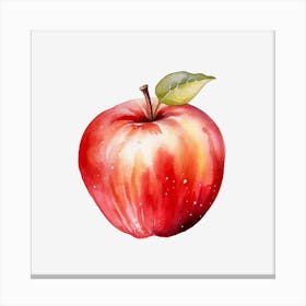 Watercolor Apple 1 Canvas Print