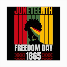 Juneteenth Freedom Day Canvas Print