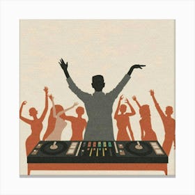 Dj Dj Dj Canvas Print