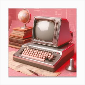 Vintage Computer Canvas Print