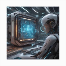 Futuristic Woman 1 Canvas Print