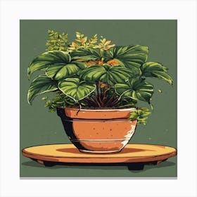 Potted Plant Canvas Print