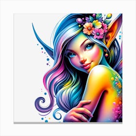 Rainbow Faerie Canvas Print