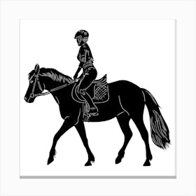 Equestrian Rider Canvas Print