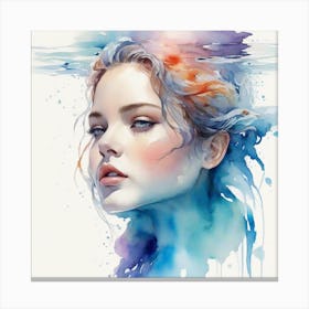 Watercolor Painting Canvas Print