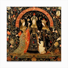 Queen And Her Attendants Canvas Print