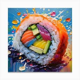 Colorful Sushi Canvas Print