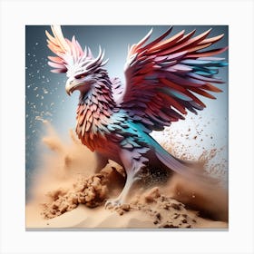 Sand Griffin Canvas Print