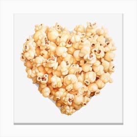 Heart Of Popcorn 16 Canvas Print