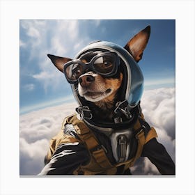 Dog In The Sky Canvas Print