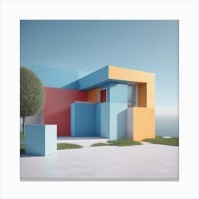 Modern House Canvas Print