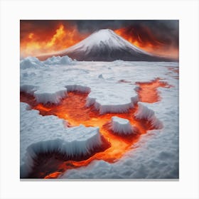 Cold and hot Canvas Print