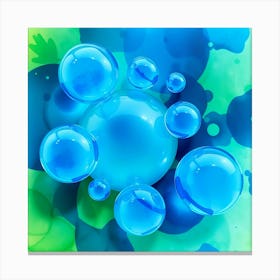 Water Bubbles Canvas Print