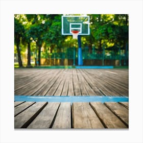 Basketball Court 9 Canvas Print