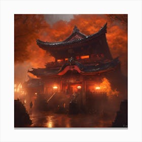 Asian Temple Canvas Print