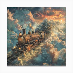 Train In The Clouds Canvas Print