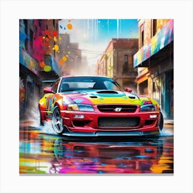 Nissan Gtr 4 Canvas Print