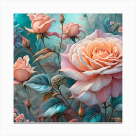 A Symphony of Roses Canvas Print