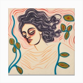 Dreaming Woman Canvas Print