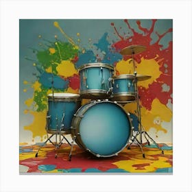 Drum Set Canvas Print