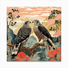 Bird In Nature Hawk 3 Canvas Print