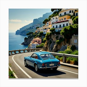 Leonardo Lightning Amalfi Coast Drive Xv Art 2 Canvas Print