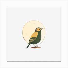 Bird On A Branch Canvas Print