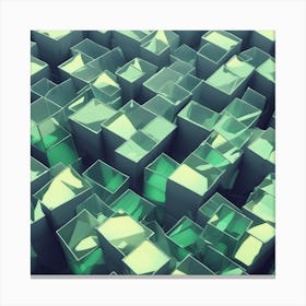 Abstract Cubes Canvas Print