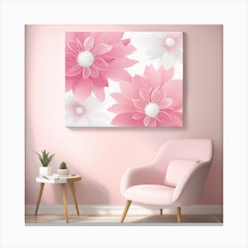 Pink Flowers Canvas Print