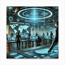 A Depiction Of The Interdimensional Intelligence B Canvas Print