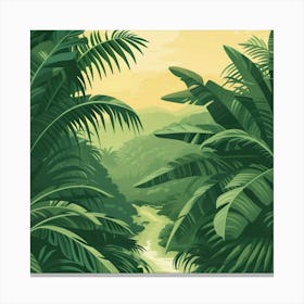 Tropical Jungle 4 Canvas Print