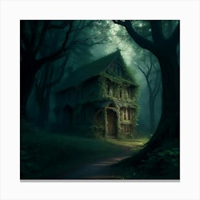 Abandoned in the woods Canvas Print