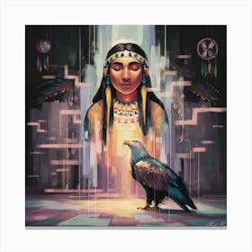 Eagle Woman 1 Canvas Print