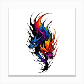 Dragon Tattoo Canvas Print