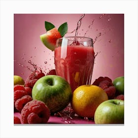 Watermelon Juice Canvas Print