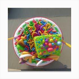 Balloons In A Bowl Canvas Print