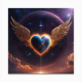 Heart With Wings 1 Canvas Print